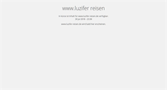 Desktop Screenshot of luzifer-reisen.de