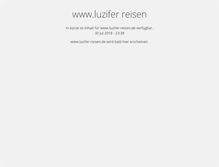 Tablet Screenshot of luzifer-reisen.de